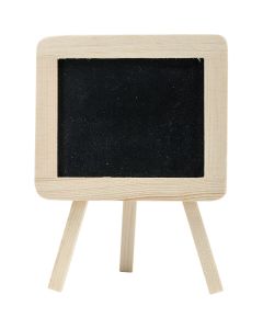 Multicraft Imports Wood Craft DIY Chalkboard Easel 5.5"X4"-