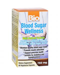 Bio Nutrition Blood Sugar Wellness - 60 Vegetarian Capsules