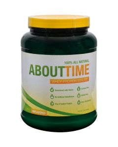 About Time Whey Protein Isolate Unflavored - 2 lbs