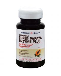 American Health Super Papaya Enzyme Plus Chewable - 90 Chewable Tablets