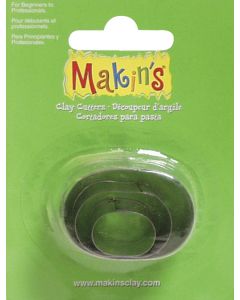 Makin's USA Makin's Clay Cutters 3/Pkg-Oval