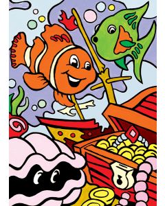 Royal Brush Mini Paint By Number Kit 5"X7"-Underwater Treasures - My First