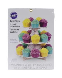 Wilton Treat Stand-Party Dots 9"X12" Holds 24 Cupcakes
