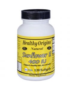 Healthy Origins Sunflower Vitamin E - 400 IU - 120 Softgels