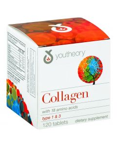 Youtheory Collagen - Type 1 and 3 - 120 Tablets