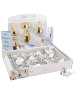 Darice Victoria Lynn Bridal Bells 1.5" 24/Pkg-Silver