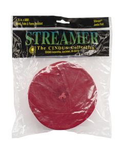 Cindus Crepe Streamers 1.75"X500'-Flame Red