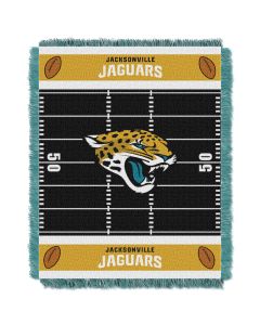 The Northwest Company Jaguars  Baby 36x46 Triple Woven Jacquard Throw - Field Series