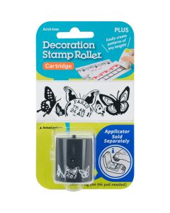 Plus Corporation Decoration Stamp Roller-Butterflies