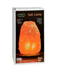 Himalayan Salt Lamp 12 inch Wood Base