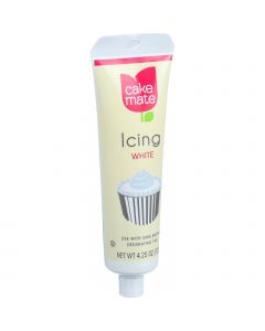 Cake Mate Decorating Icing - White - 4.25 oz - Case of 6