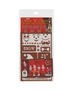Armour Products Over 'N' Over Reusable Stencils 5"X8"-Snow Fun