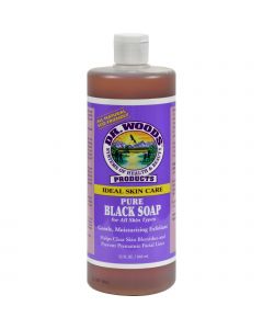 Dr. Woods Pure Black Soap - 32 fl oz