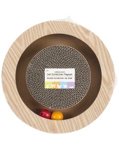 Nandog Pet Gear Nandog Round Play Set Open 13.5"X2"-Wood Print