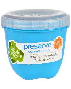 Preserve Food Storage Container - Round - Mini - .Aqua - 8 oz - 1 Count - Case of 12