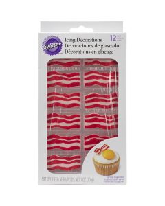Wilton Royal Icing Decorations 12/Pkg-Bacon