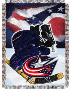 The Northwest Company Blue Jackets  "Home Ice Advantage" 48x60 Tapestry Throw