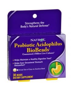 Natrol Probiotic Acidophilus BioBeads - 30 Beads
