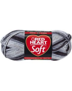 Coats Yarn Red Heart Soft Yarn-Greyscale