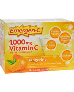 Alacer Emergen-C Vitamin C Fizzy Drink Mix Tangerine - 1000 mg - 30 Packets