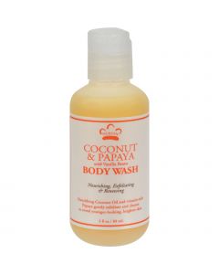 Nubian Heritage Body Wash - Coconut and Papaya - 3 fl oz - 1 Case