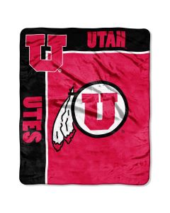 The Northwest Company Utah "School Spirit" 50"x60" Raschel Throw (College) - Utah "School Spirit" 50"x60" Raschel Throw (College)