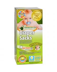 Green-n-Pack Disposable Diaper Bags - Scented - 200 Pack