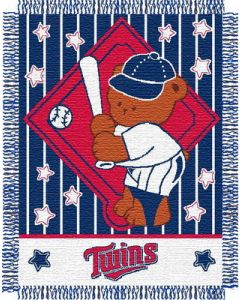 The Northwest Company Twins baby 36"x 46" Triple Woven Jacquard Throw (MLB) - Twins baby 36"x 46" Triple Woven Jacquard Throw (MLB)