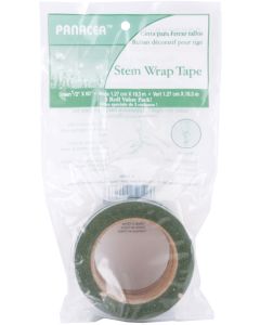 Panacea Stem Wrap Tape .5"X60' 3/Pkg-Green