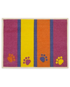 Buddy's Line Fashion Forward Cotton Mat 13"X19"-Paws & Stripes