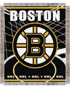The Northwest Company Bruins 48"x 60" Triple Woven Jacquard Throw (NHL) - Bruins 48"x 60" Triple Woven Jacquard Throw (NHL)