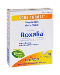 Boiron Roxalia Tablets - Sore Throat - 60 Tablets