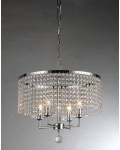 Warehouse of Tiffany Dart Four-Light Crystal Chandelier
