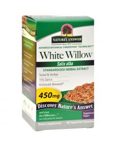 Nature's Answer White Willow Bark Standardized - 60 vcaps