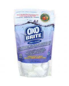 Earth Friendly Laundry Booster Pods - OXOBrite - Free and Clear - 20 pods - 14.5 oz - case of 6