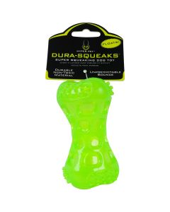 Hyper Pet Dura Squeaks Stick Dog Toy Medium Green 7" x 1.5" x 1.5"