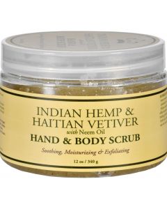 Nubian Heritage Hand and Body Scrub - Indian Hemp and Haitian Vetiver - 12 oz