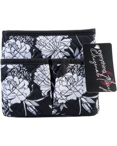 Everything Mary Fold-Up Pattern Cubby-6.75"X7"X6" Black & White