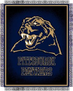 The Northwest Company Pittsburgh Panthers "Focus" 48"x60" Triple Woven Jacquard Throw (College) - Pittsburgh Panthers "Focus" 48"x60" Triple Woven Jacquard Throw (College)