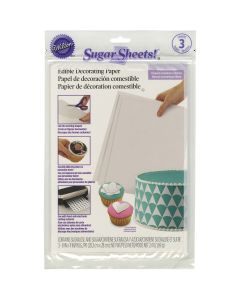 Wilton Sugar Sheets 8"X11" 3/Pkg-White
