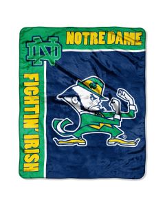 The Northwest Company Notre Dame "School Spirit" 50"x60" Raschel Throw (College) - Notre Dame "School Spirit" 50"x60" Raschel Throw (College)