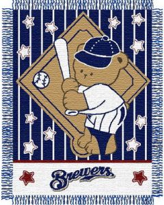 The Northwest Company Brewers baby 36"x 46" Triple Woven Jacquard Throw (MLB) - Brewers baby 36"x 46" Triple Woven Jacquard Throw (MLB)