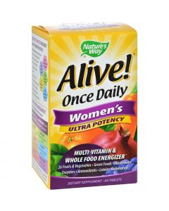 Nature's Way Alive Once Daily Women's Multi-Vitamin Ultra Potency - 60 Tablets