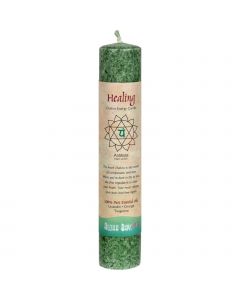 Aloha Bay Chakra Pillar Candle - Green - 8"