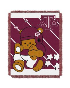 The Northwest Company Texas A & M  College Baby 36x46 Triple Woven Jacquard Throw - Fullback Series