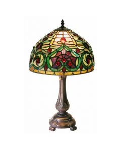 Warehouse of Tiffany Tiffany-style Decorative Table Lamp - Tiffany-style Jeweled Petite Table Lamp