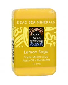 One With Nature Dead Sea Mineral Lemon Verbena Soap - 7 oz