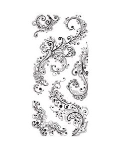 Inkadinkado Clear Stamps 4"X8"-Artistic Flourish