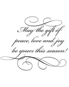 Penny Black Mounted Rubber Stamp 2.5"X3"-Gift Of Peace