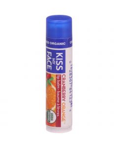 Kiss My Face Organic Lip Balm - Cranberry Orange - .18 oz - Case of 24
